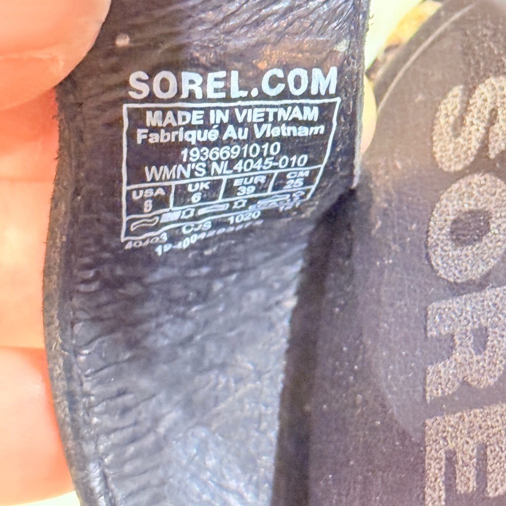 Women’s SOREL Ella II Black leather sandals- Size 8 - Picture 9 of 9